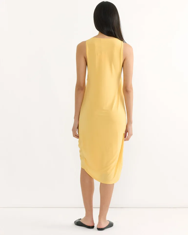 La Robe Peplo Courte Dress in Yellow