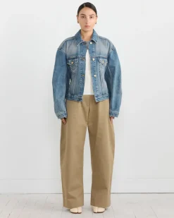 La Veste De-Nimes Jacket in Blue/Tabac
