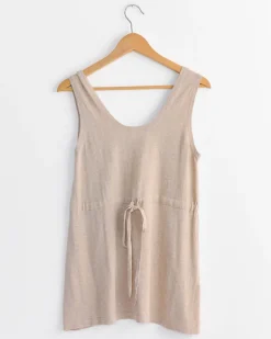Laced Tank in Sisal