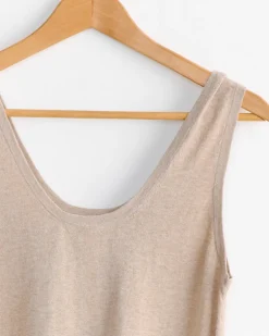 Laced Tank in Sisal