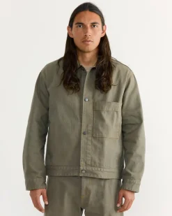 Lang Jacket in Cotton Twill Sage