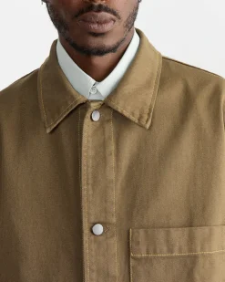 Lang Jacket in Cotton Twill Olive
