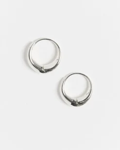 Large Sigrid Hoops in Sterling Silver