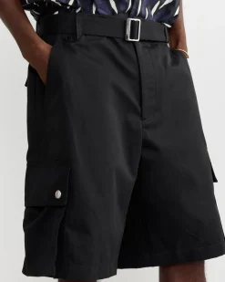 Le Cargo Bermuda Short in Black