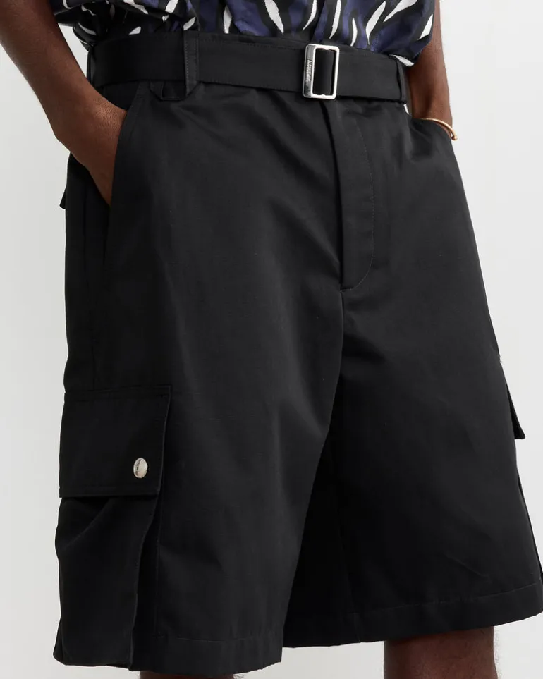 Le Cargo Bermuda Short in Black