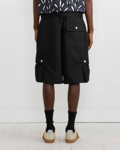 Le Cargo Bermuda Short in Black