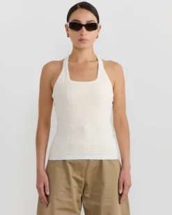 Le Debardeur Scala Top in Off White