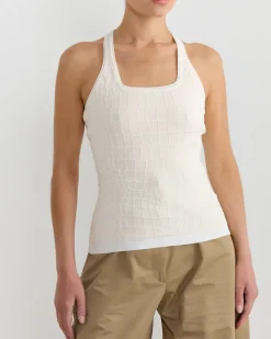 Le Debardeur Scala Top in Off White
