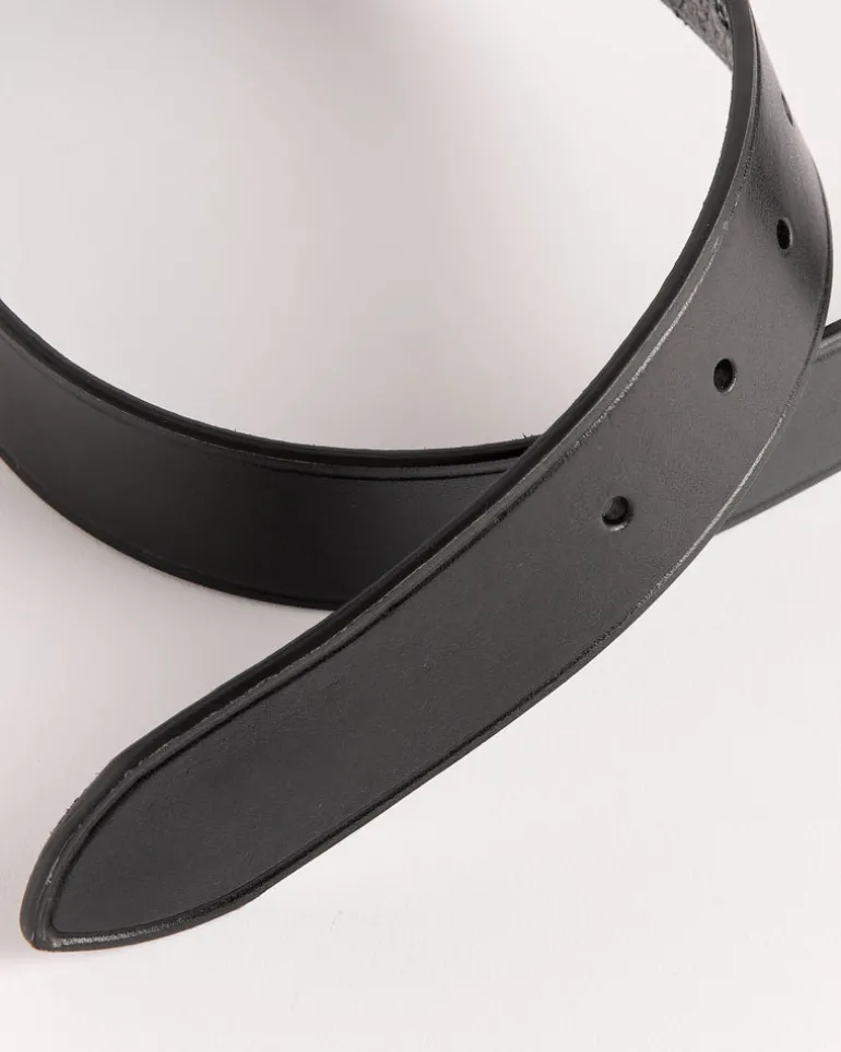 Leather Belt in Black