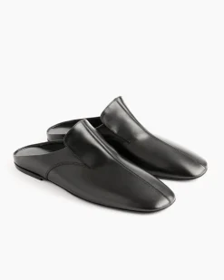Leather Mule in Black