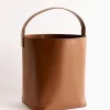 Leather Shoulder AETA Bag in Brown