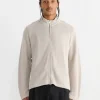 Leisure Zip Sweater in Oatmeal