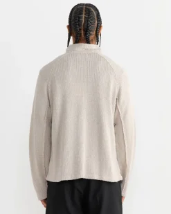 Leisure Zip Sweater in Oatmeal