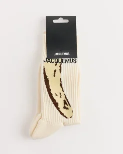 Les Chaussettes J Socks in Banana Print Yellow