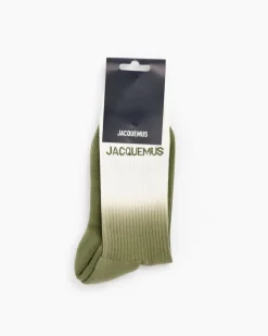 Les Chaussettes Moisson Socks in Multi Khaki