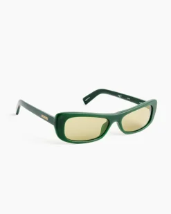 Les Lunettes Capri Sunglasses in Dark Green