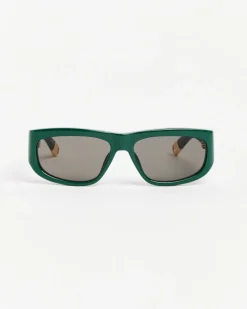 Les Lunettes Pilota Sunglasses in Dark Green
