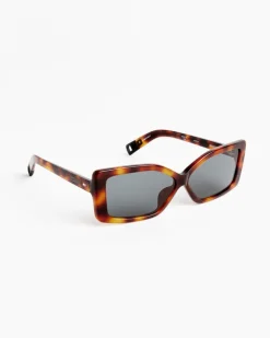 Les Lunettes Spiaggia Sunglasses in Multi Brown
