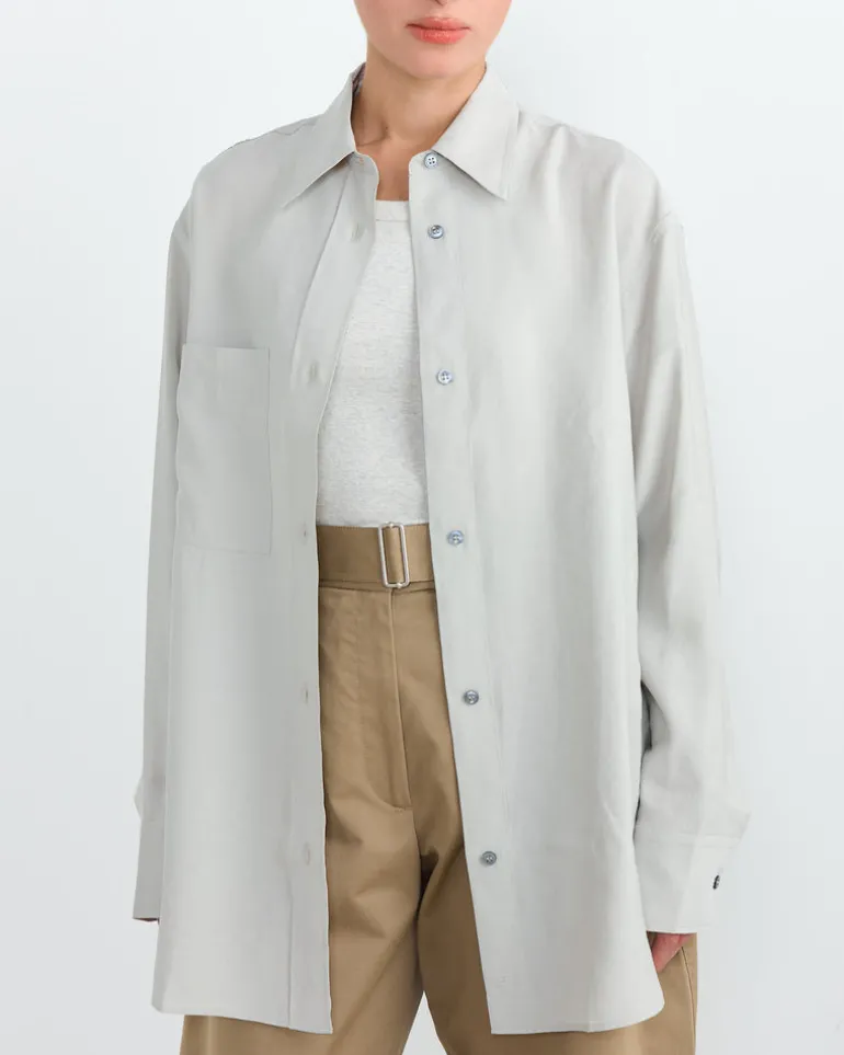 Leto Shirt in Gull Grey
