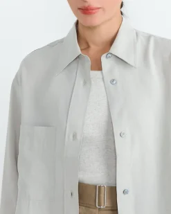 Leto Shirt in Gull Grey