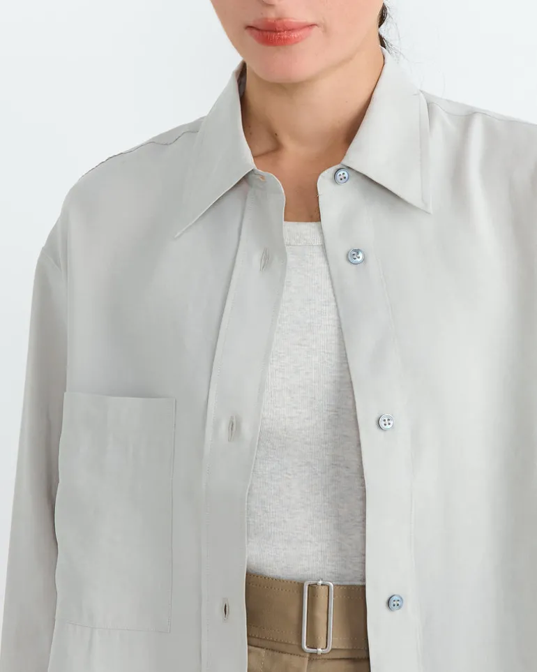 Leto Shirt in Gull Grey