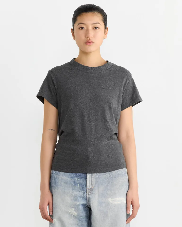Life Vest T-Shirt in Dark Grey Melange