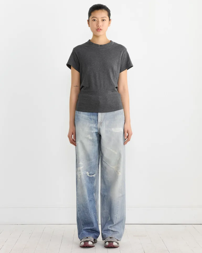 Life Vest T-Shirt in Dark Grey Melange