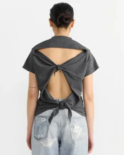 Life Vest T-Shirt in Dark Grey Melange