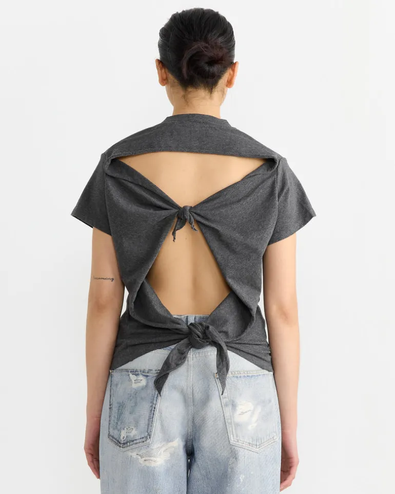 Life Vest T-Shirt in Dark Grey Melange