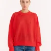Lind Knit Crew in Geranium