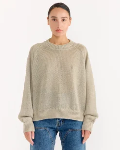 Lind Knit Crew in Sand