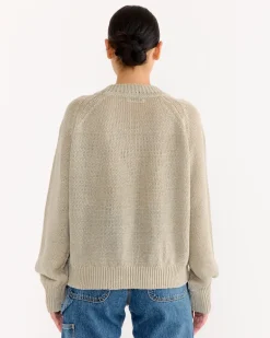 Lind Knit Crew in Sand
