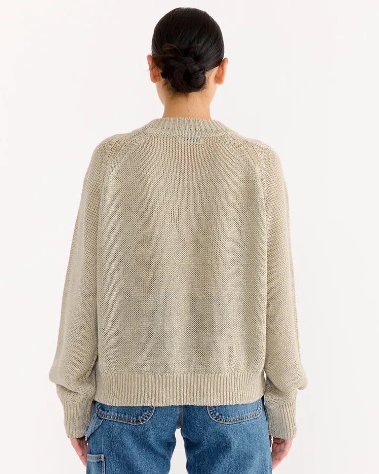 Lind Knit Crew in Sand