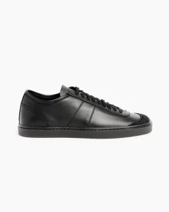 Linoleum Basic Laced Up Trainers in Black