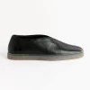 Linoleum Piped Sneaker in Black