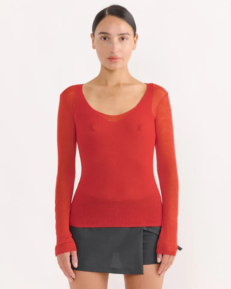 Litam Top in Red