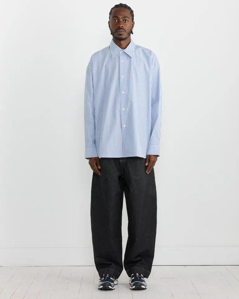 Loche Shirt in Powder Blue/White