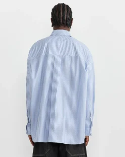 Loche Shirt in Powder Blue/White