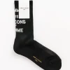 Logo Socks in Black/White