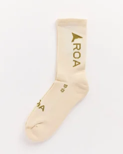 Logo Socks in Bone White