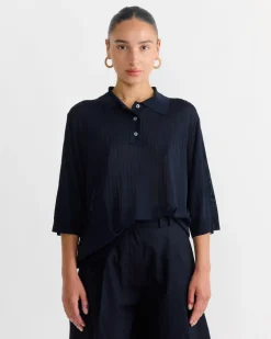 Lordi Polo in Darkest Navy