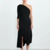 Lucia Midi Dress in Black