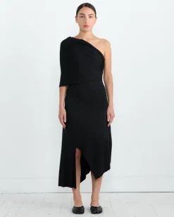 Lucia Midi Dress in Black