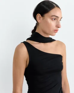 Lucia Midi Dress in Black
