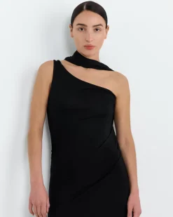 Lucia Midi Dress in Black