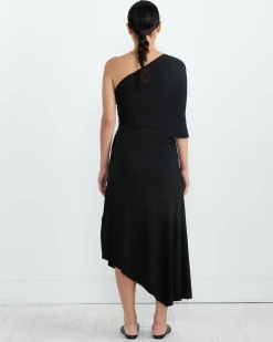 Lucia Midi Dress in Black
