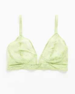 Marie Soft Plunge V Wire Bra in Matcha