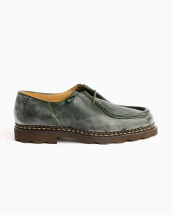 Michael Lace Up Shoe in Lisse Vert
