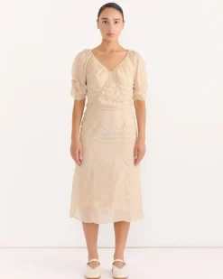 Midi Dress in Powder Blush