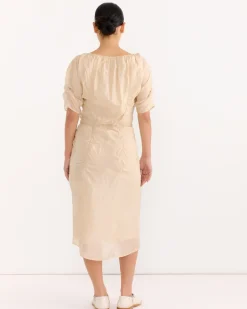 Midi Dress in Powder Blush